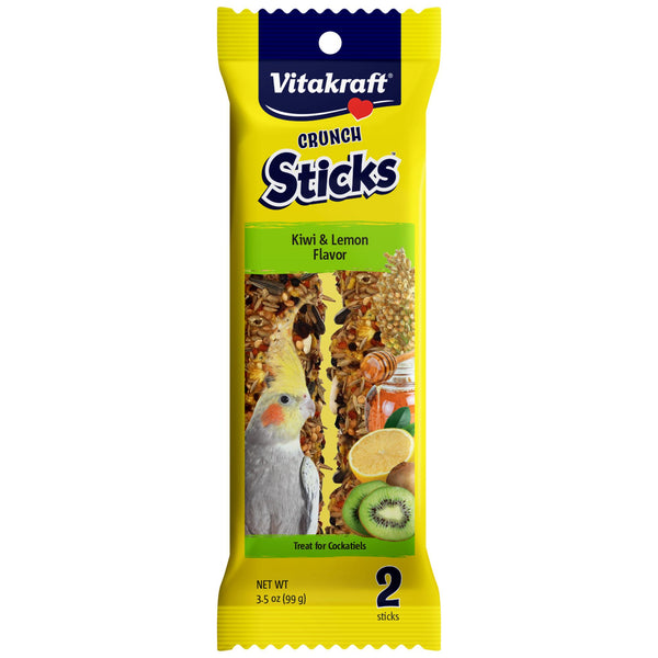 Vitakraft Crunch Sticks Kiwi & Lemon Cockatiel Treats