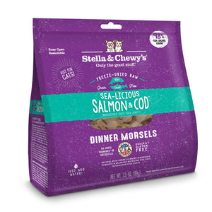 Stella & Chewy's Sea-licious Dîner Saumon et Morue Sans céréales Nourriture lyophilisée pour chats