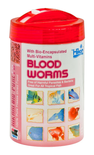 Hikari Bio-Pure Blood Worms Freeze-Dried Tropical Fish Food