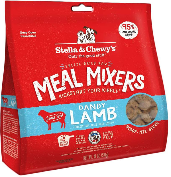 Stella & Chewy's Dandy Mélange d'agneau en friandises lyophilisées sans céréales pour chiens