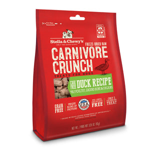 Stella & Chewy's Carnivore Crunch Friandises lyophilisées pour chiens Canard élevé sans cage, 3.25 oz