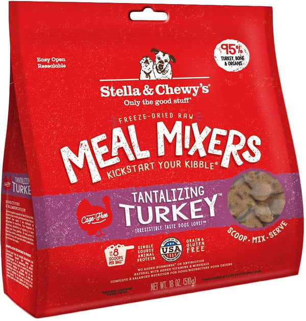 Stella & Chewy's Mélange Tantalisant de Dinde Freeze-Dried Sans céréales Nourriture sèche pour chiens