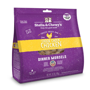 Stella & Chewy's Morsels Chick Chick Chicken Dinner Nourriture pour chat lyophilisée sans céréales