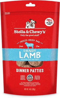 Stella & Chewy's Dandy Lamb Dinner Patties Croquettes lyophilisées sans céréales pour chiens