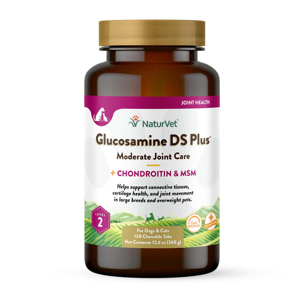 NaturVet Moderate Care Glucosamine DS Plus Level 2 Chewable Tabs Dog Supplement
