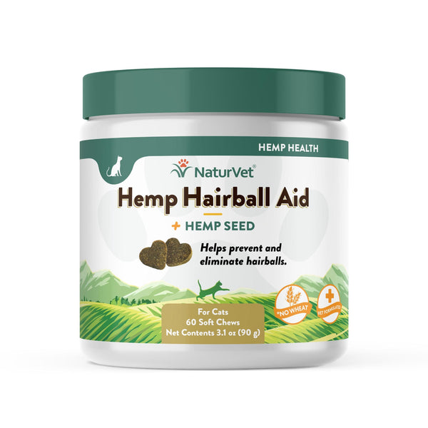 NaturVet H Hairball Aid Plus H Seed Soft Chews Cat Supplement