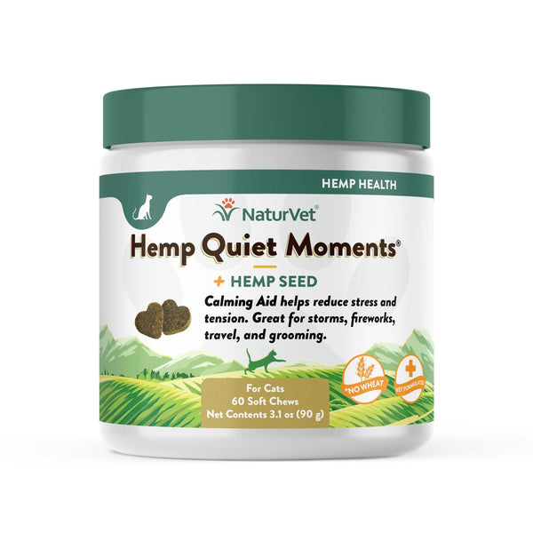 NaturVet H Quiet Moments Plus H Seed Soft Chews Cat Supplement