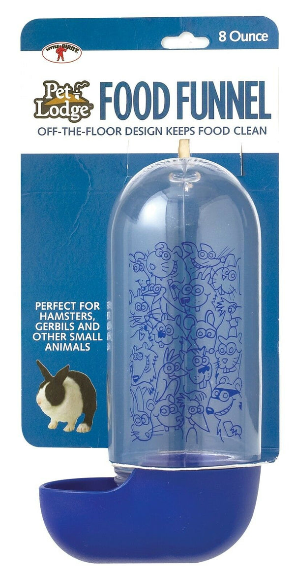 Miller Pet Lodge Off-the-floor Small Animals Food Funnel, 8-oz