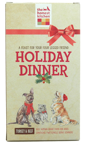 The Honest Kitchen Holiday Dinner Gift Pack Dehydrated Dog Food, Turkey & Beef