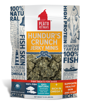 Plato Hundur's Crunch Fish Jerky Mini's Dog Treats