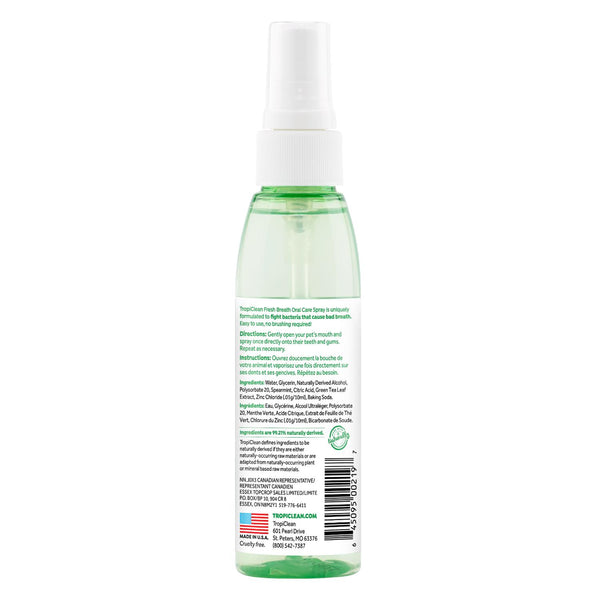 Tropiclean Fresh Breath Oral Care Spray for Dogs