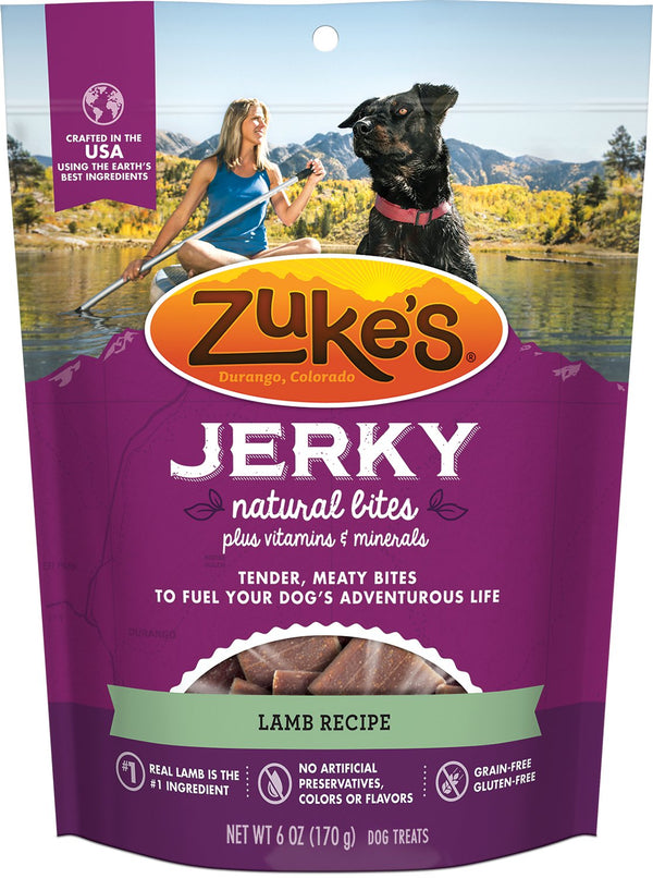 Zuke's Jerky Natural Bites Lamb Recipe Dog Treats, 6-oz