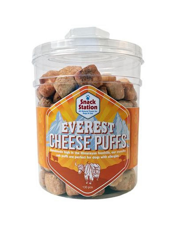 This & That Snack Station Everest Cheese Puffs Dog Treats, 130-count