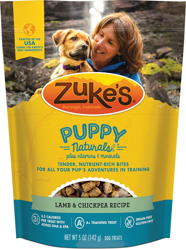 Zuke's Puppy Naturals Friandises pour chiots Recette agneau et pois chiches, 5 oz
