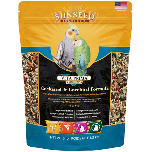 Sunseed Vita Prima Cockatiel & Lovebird Food