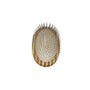 Bass Brushes Brosse pour animaux style paume Style & DémÏªlage avec épingles en alliage et manche en bambou, foncé/rayé.