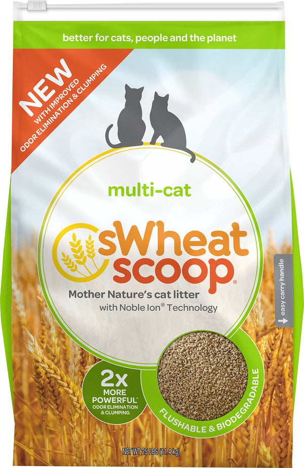 sWheat Scoop Litière naturelle pour chat au blé multi-chats