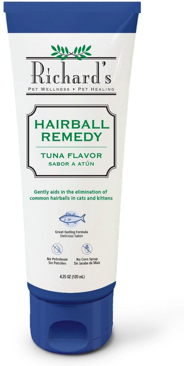 Richard's Organics Hairball Remedy Tuna Flavor for Cats & Kittens, 4.25-oz
