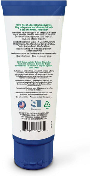 Richard's Organics Hairball Remedy Tuna Flavor for Cats & Kittens, 4.25-oz