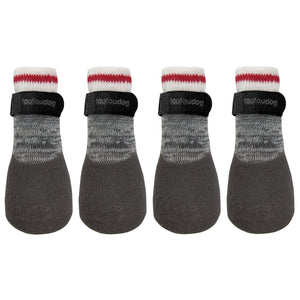 foufouBRANDS Rubber Dipped Dog Socks, Heritage