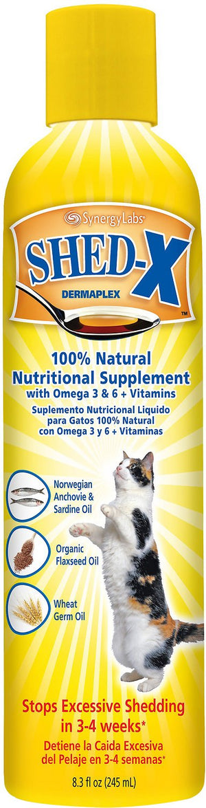 Shed-X Dermaplex Shed Control Nutritional Supplement for Cats, 8-oz bottle