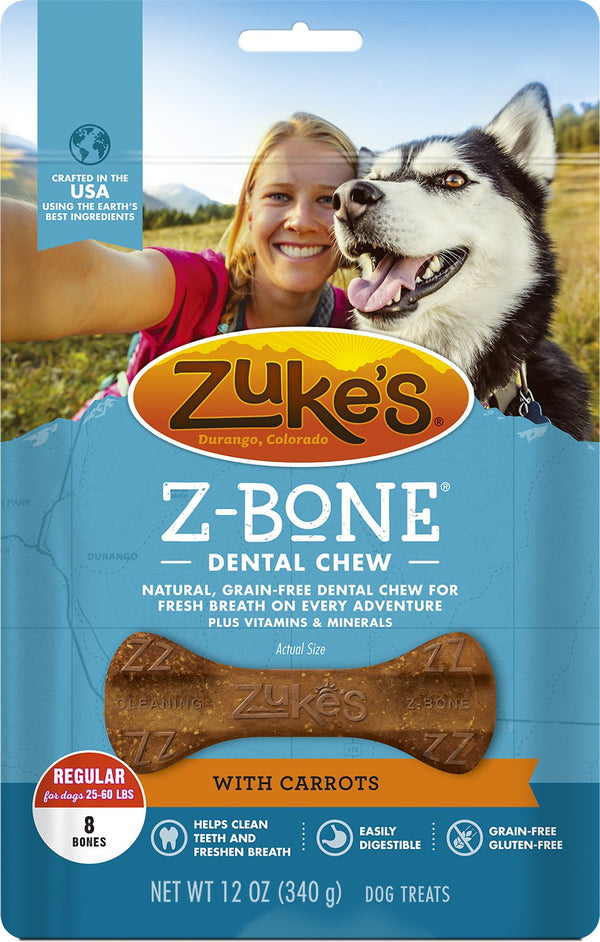Zuke's Z-Bone with Carrots Dental Dog Treats