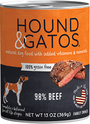 Hound & Gatos Beef Formula Grain-Free Canned Dog Food