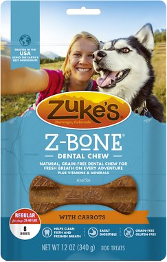 Zuke's Z-Bone with Carrots Dental Dog Treats