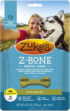 Zuke's Z-Bone with Apples Dental Dog Treats