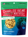Charlee Bear Grain-Free Meaty Bites Natural Dog Treats, Chicken & Blueberries