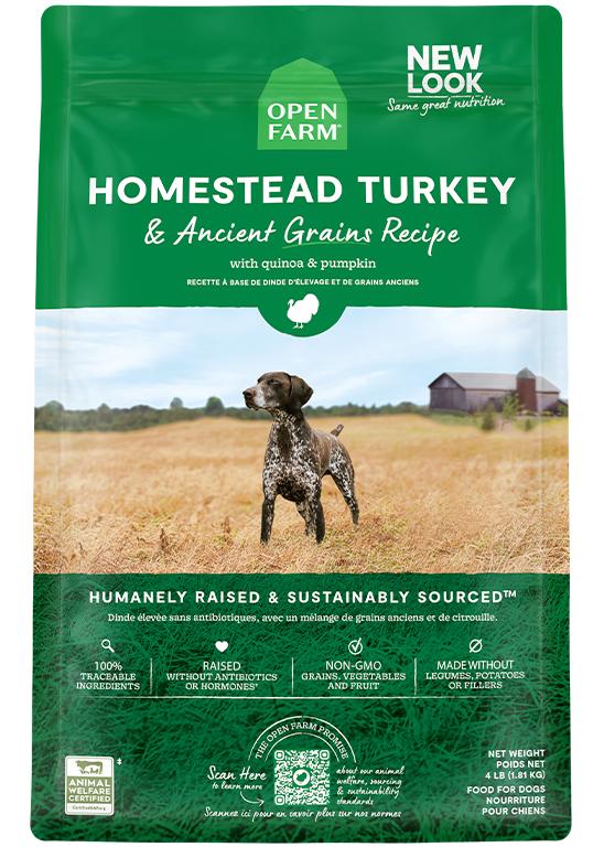 Open Farm Homestead Turkey & Ancient Grains Recipe Dry Dog Food
