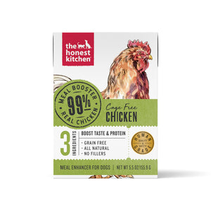 The Honest Kitchen Meal Booster 99% Cage-Free Chicken Wet Dog Food Topper