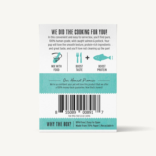 The Honest Kitchen Meal Booster 99% Wild-Caught Salmon & Pollock Wet Dog Food Topper