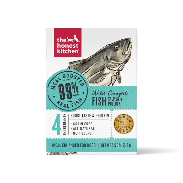 The Honest Kitchen Meal Booster 99% Wild-Caught Salmon & Pollock Wet Dog Food Topper