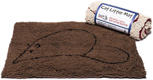 Dog Gone Smart Tapis pour litière de chat, Marron