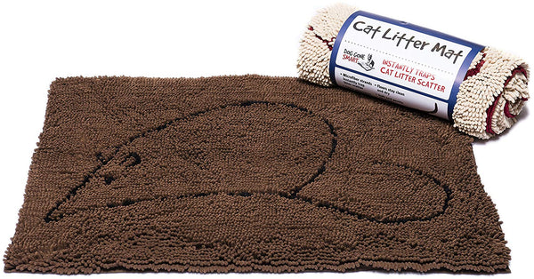 Dog Gone Smart Tapis pour litière de chat, Marron