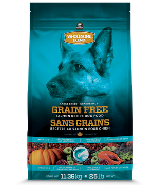 Wholesome Blend L.I.D. Salmon Recipe Large Breed Dry Dog Food, 25-lb