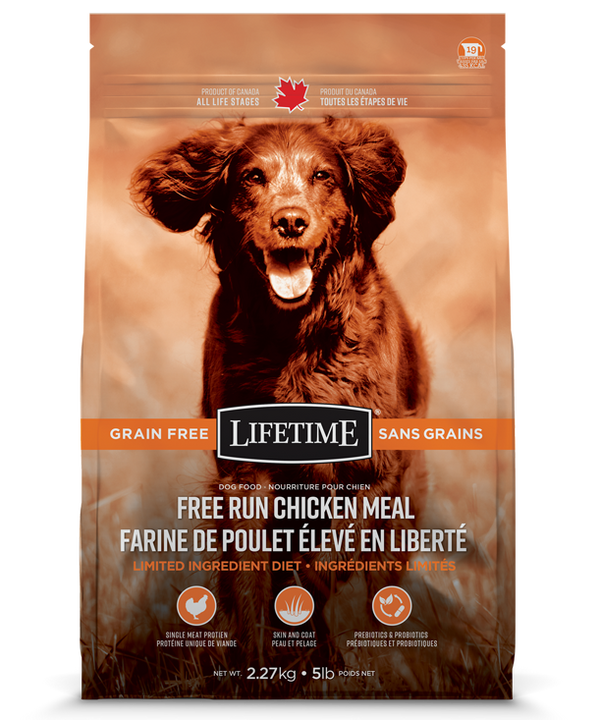 Lifetime Free Run Chicken Meal Grain Free Dry Dog Food