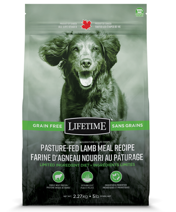 Lifetime Pasture-Fed Lamb Meal Recipe Grain Free Dry Dog Food