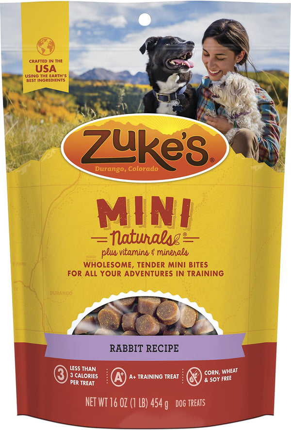 Zuke's Mini Naturals Friandises pour chiens recette au lapin
