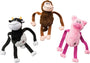 Ethical Pet Stretcheeez Plush Dog Toys, Assorted Colors, 13-in