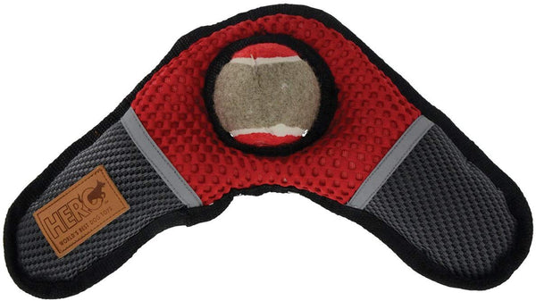 Hero Oxford Boomer Boomerang with Tennis Ball Dog Toy