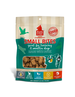 Plato Small Bites Duck Dog Treats