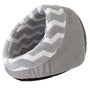 Precision SnooZZy Zig Zag Hide & Seek Pet Bed, Gray