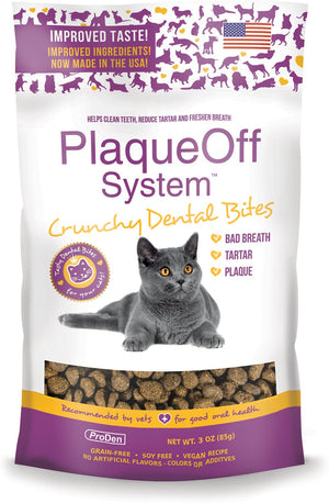 ProDen PlaqueOff Dental Bites Cat Treats, 3-oz