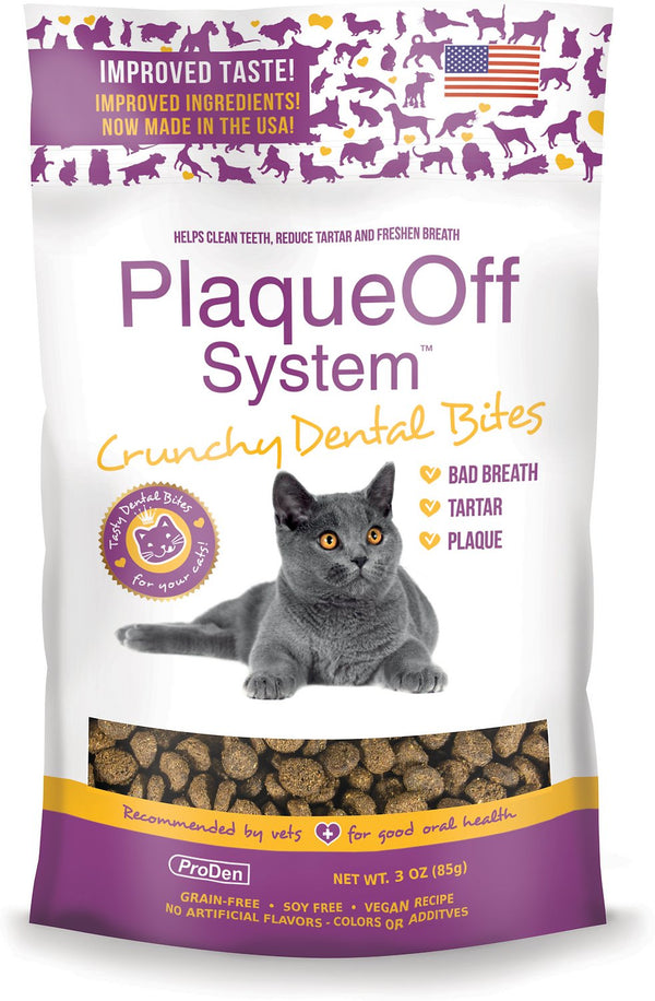 ProDen PlaqueOff Dental Bites Cat Treats, 3-oz