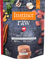 Instinct Frozen Raw Patties Grain-Free Real Beef Recipe Dog Food, 6-lb