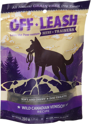 Off-Leash Mini Trainers Wild Canadian Venison Dog Treats