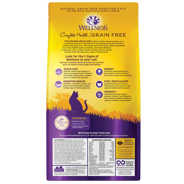 Wellness Complete Health Grain-Free Senior Dry Cat Food, 5.5-lb