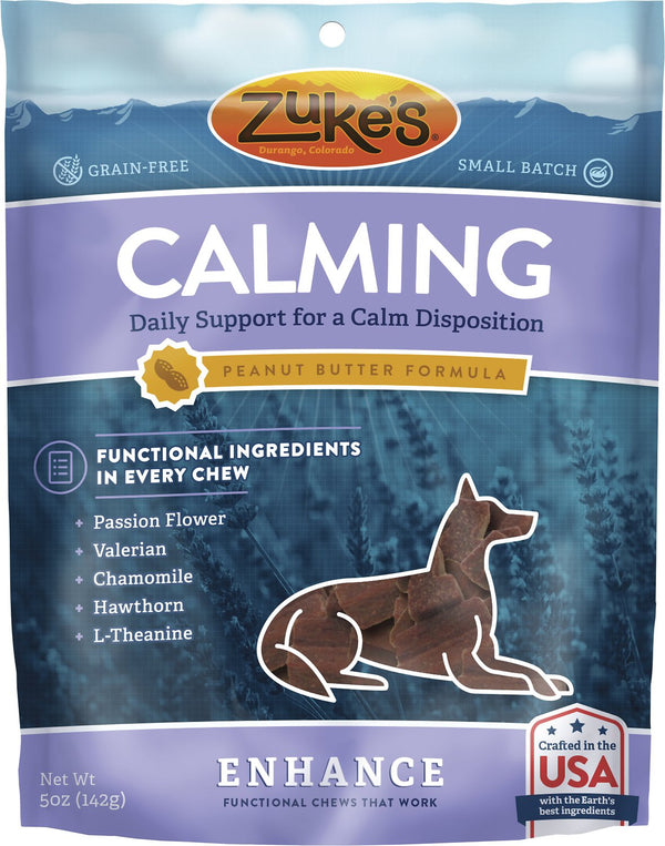 Zuke's Enhance Calming Peanut Butter Formula Dog Treats, 5-oz